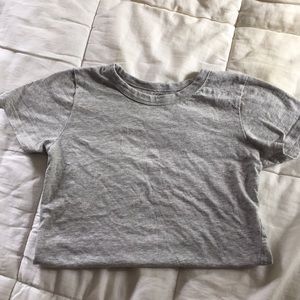 Grey Cropped T-Shirt
